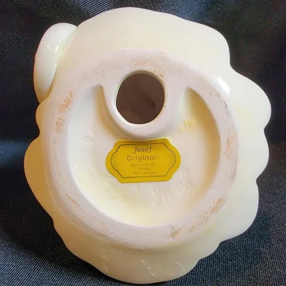 Vintage Josef Originals Birthday Angel Girl's 8th Yr Hat Girl Porcelain Figurine - Picture 4 of 5